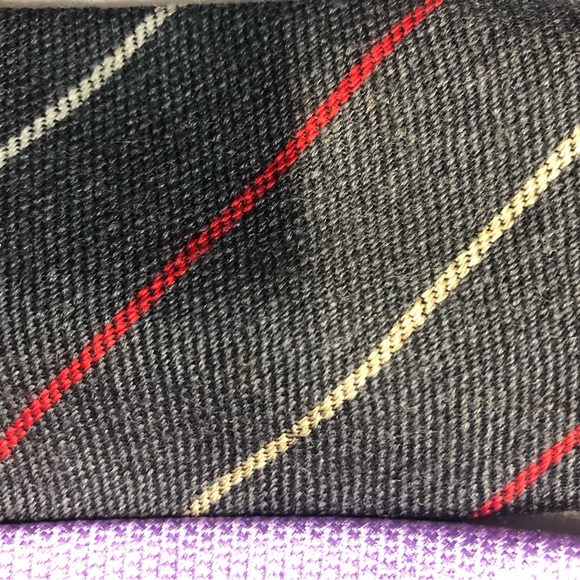 4 tie Variety lot 1 zipper vintage  , wool, 1 silk, 1 poly - Picture 6 of 16